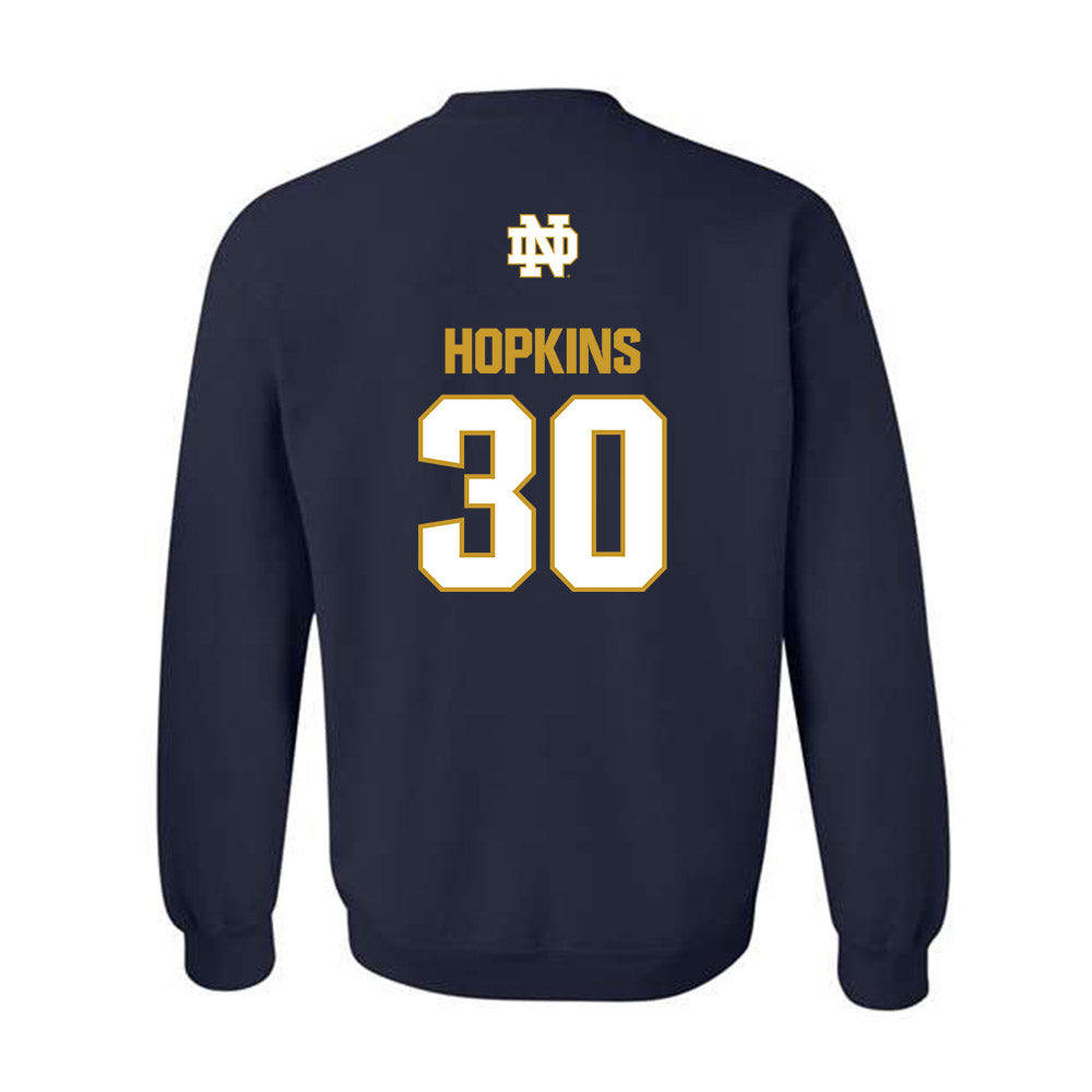 Notre Dame - NCAA Women's Lacrosse : Brooke Hopkins - Classic Fashion Shersey Crewneck Sweatshirt-1
