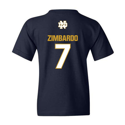 Notre Dame - NCAA Baseball : Jared Zimbardo - Classic Fashion Shersey Youth T-Shirt