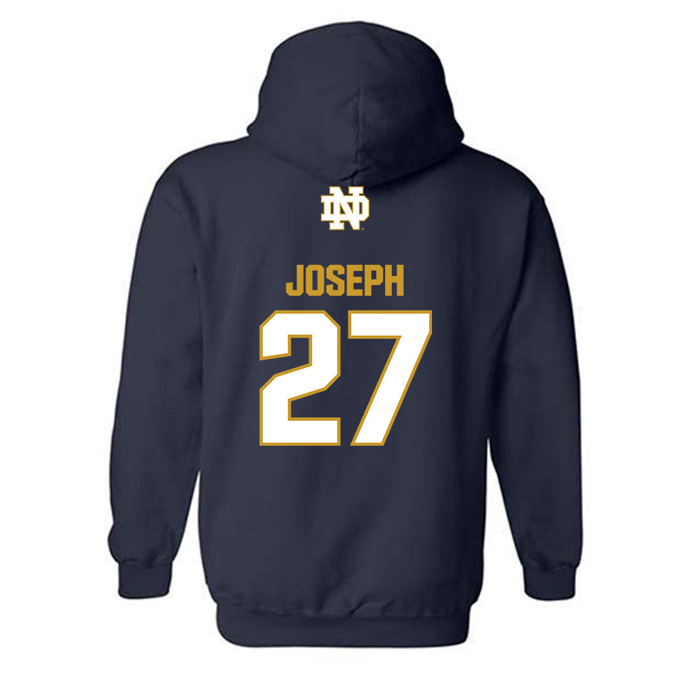 Notre Dame - NCAA Women's Soccer : Lily Joseph - Classic Fashion Shersey Hooded Sweatshirt-1