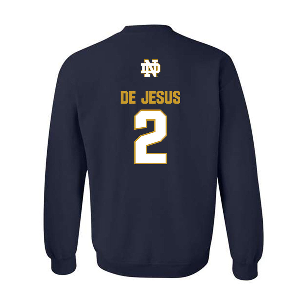 Notre Dame - NCAA Women's Basketball : Vanessa de Jesus - Classic Fashion Shersey Crewneck Sweatshirt-1