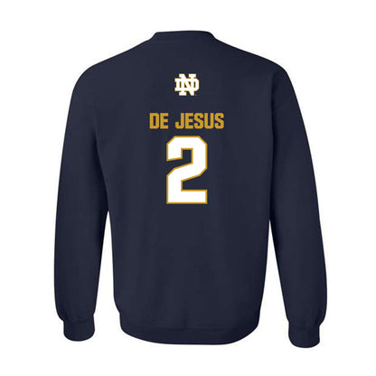 Notre Dame - NCAA Women's Basketball : Vanessa de Jesus - Classic Fashion Shersey Crewneck Sweatshirt-1