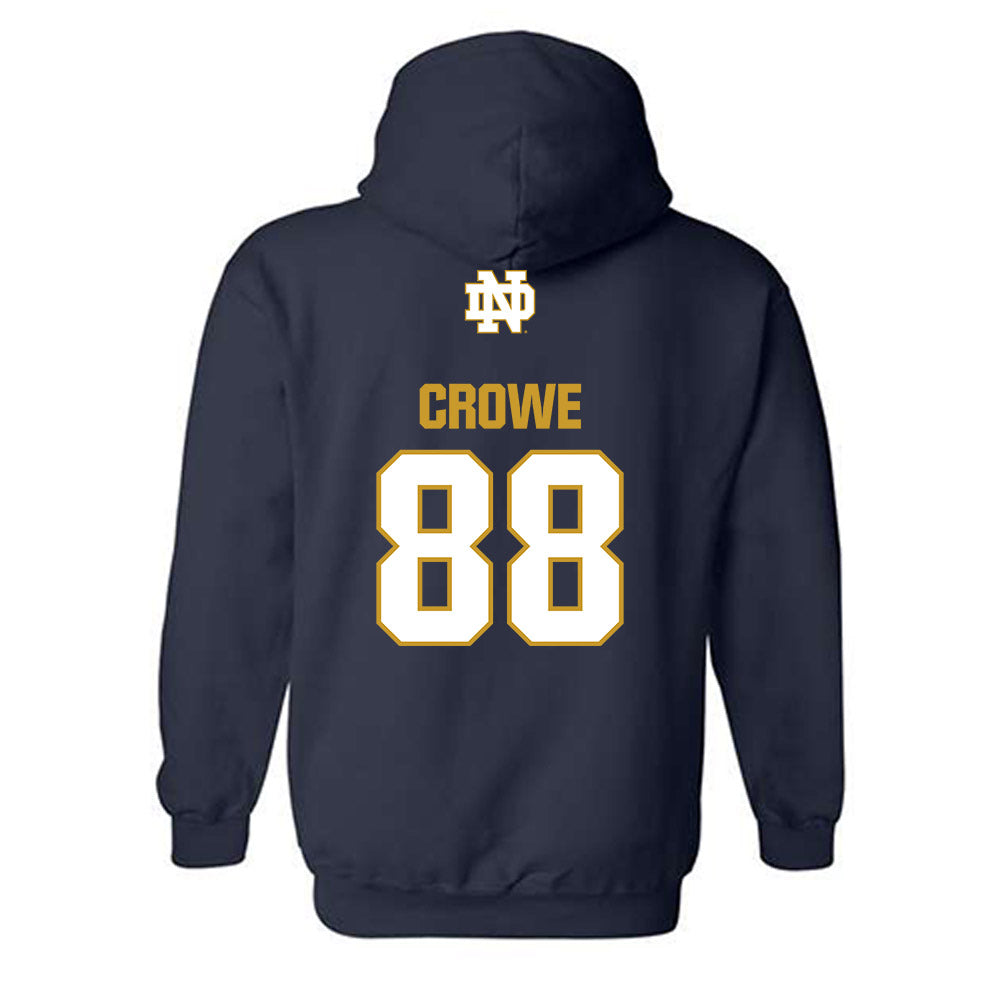 Notre Dame - NCAA Men's Lacrosse : Luke Crowe - Classic Fashion Shersey Hooded Sweatshirt