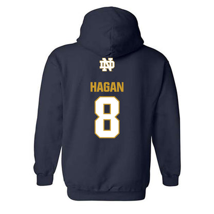 Notre Dame - NCAA Softball : Lily Hagan - Classic Fashion Shersey Hooded Sweatshirt-1