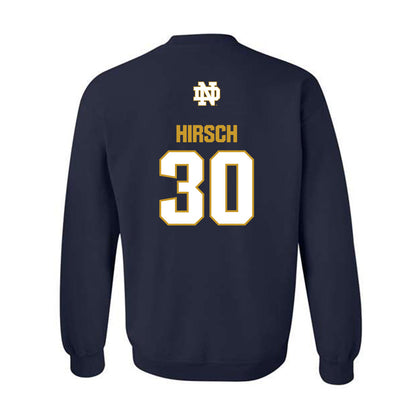 Notre Dame - NCAA Baseball : Xavier Hirsch - Classic Fashion Shersey Crewneck Sweatshirt-1