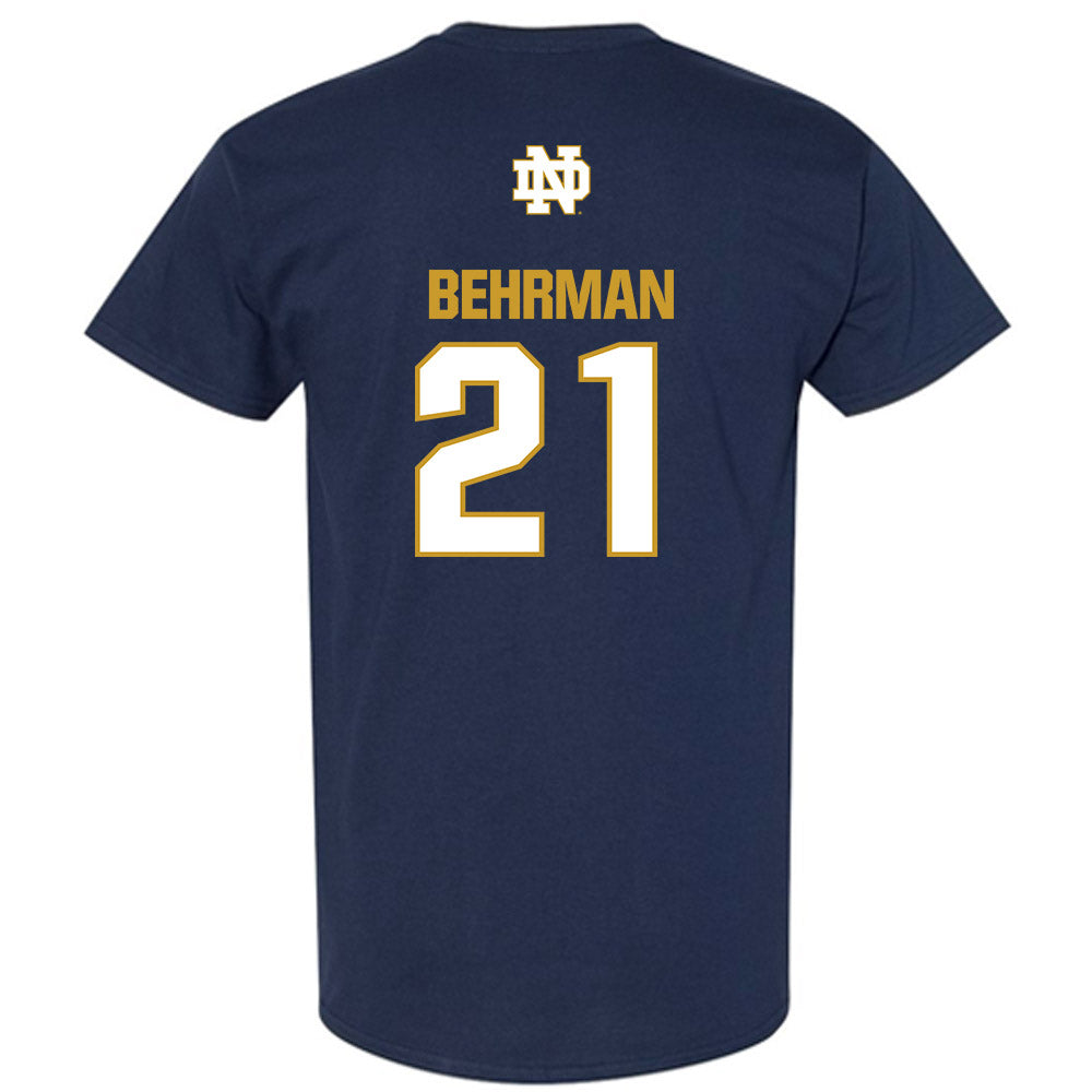 Notre Dame - NCAA Men's Lacrosse : Brock Behrman - Classic Fashion Shersey T-Shirt