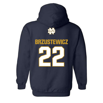 Notre Dame - NCAA Baseball : Parker Brzustewicz - Classic Fashion Shersey Hooded Sweatshirt