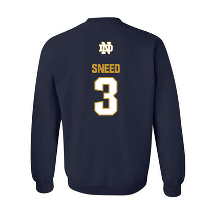 Notre Dame - NCAA Football : Jaylen Sneed - Classic Fashion Shersey Crewneck Sweatshirt-1