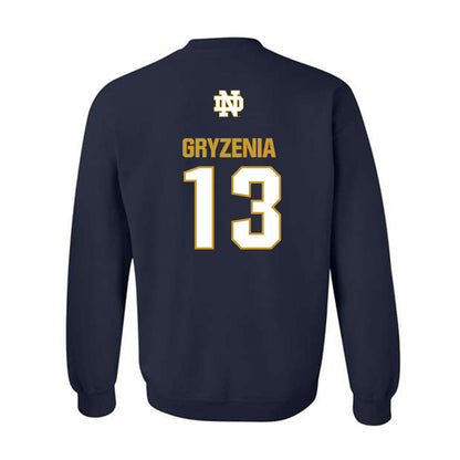 Notre Dame - NCAA Men's Lacrosse : Andrew Gryzenia - Classic Fashion Shersey Crewneck Sweatshirt-1