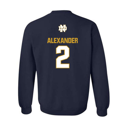 Notre Dame - NCAA Women's Volleyball : Maisie Alexander - Classic Fashion Shersey Crewneck Sweatshirt