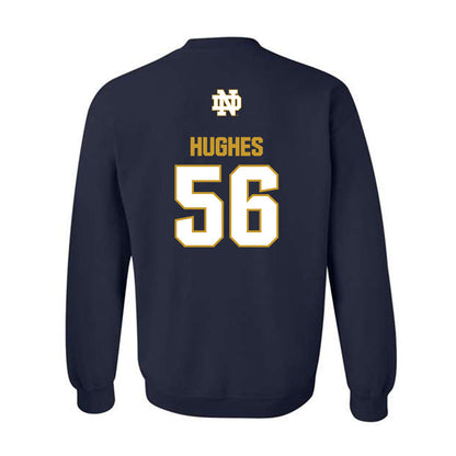 Notre Dame - NCAA Football : Elijah Hughes - Classic Fashion Shersey Crewneck Sweatshirt-1