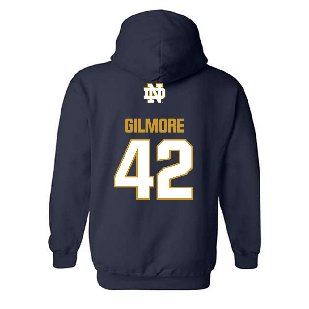Notre Dame - NCAA Baseball : Clark Gilmore - Classic Fashion Shersey Hooded Sweatshirt-1