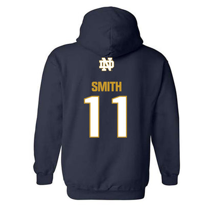 Notre Dame - NCAA Football : KK Smith - Classic Fashion Shersey Hooded Sweatshirt-1
