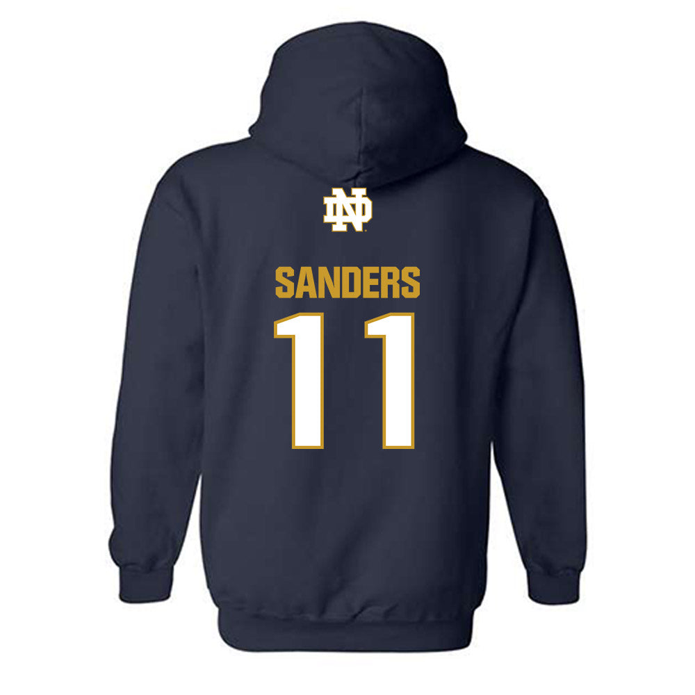 Notre Dame - NCAA Women's Lacrosse : Marleigh Sanders - Classic Fashion Shersey Hooded Sweatshirt