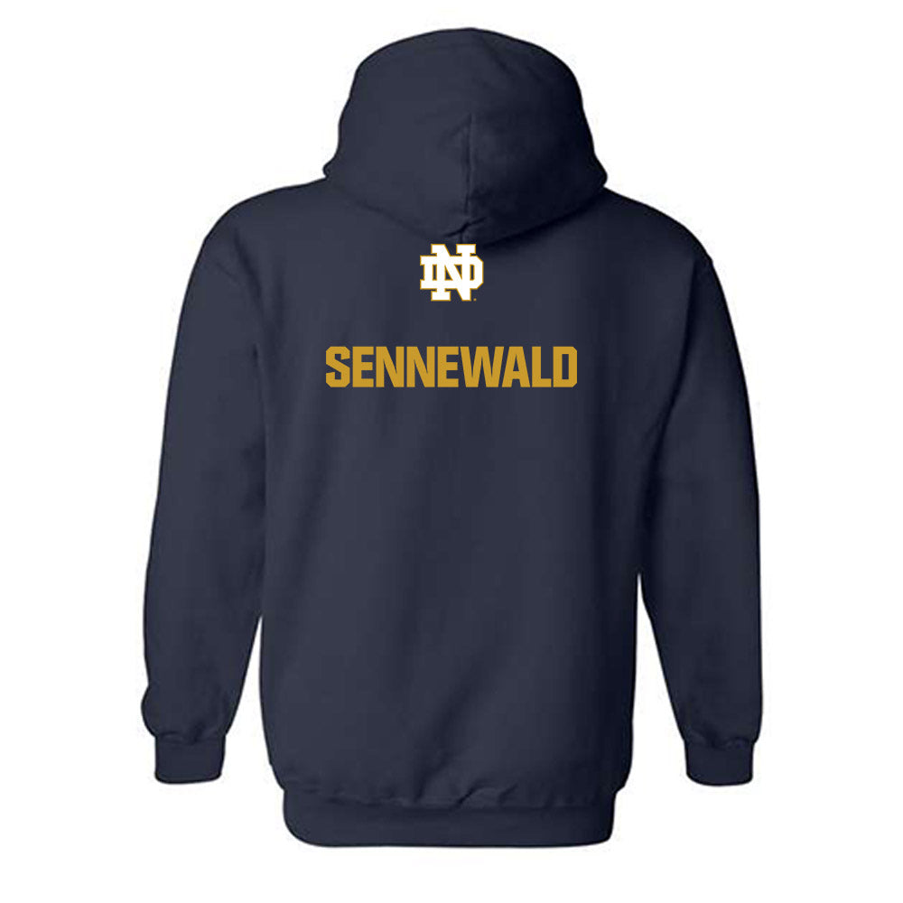 Notre Dame - NCAA Men's Fencing : James Sennewald - Classic Fashion Shersey Hooded Sweatshirt