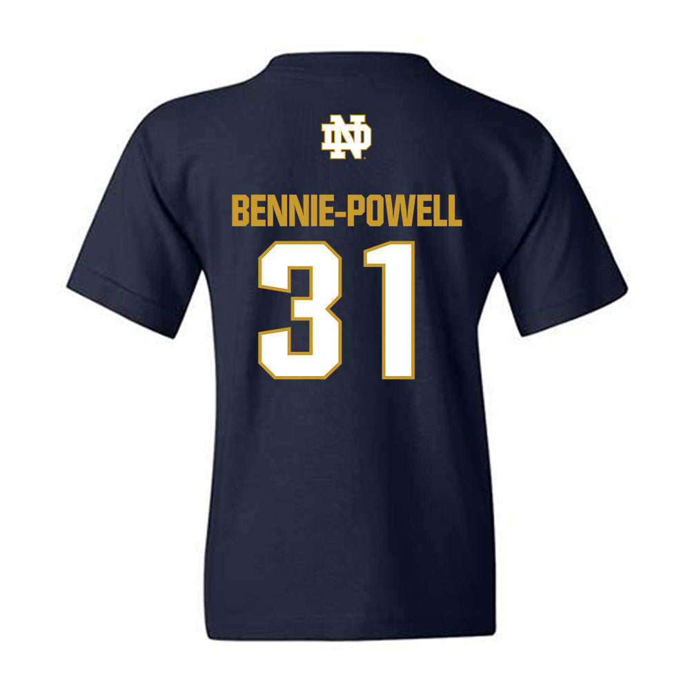 Notre Dame - NCAA Football : Taebron Bennie-Powell - Classic Fashion Shersey Youth T-Shirt-1