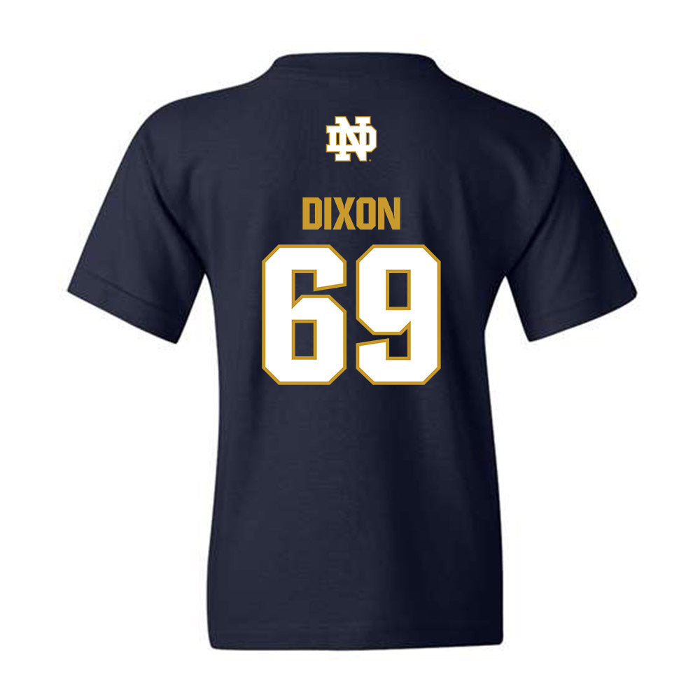 Notre Dame - NCAA Football : Davion Dixon - Classic Fashion Shersey Youth T-Shirt