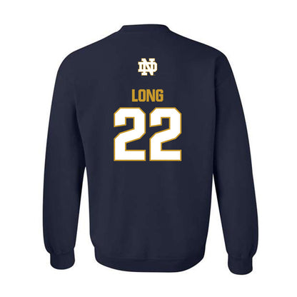 Notre Dame - NCAA Football : Ethan Long - Classic Fashion Shersey Crewneck Sweatshirt-1