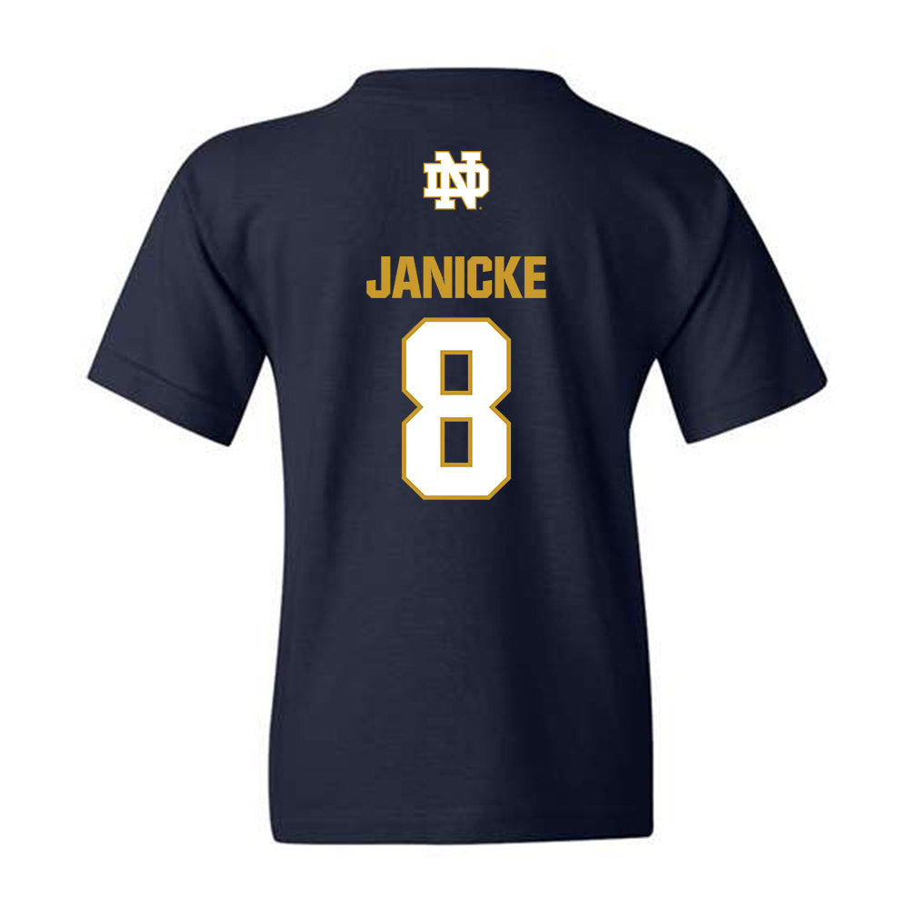 Notre Dame - NCAA Men's Ice Hockey : Justin Janicke - Classic Fashion Shersey Youth T-Shirt