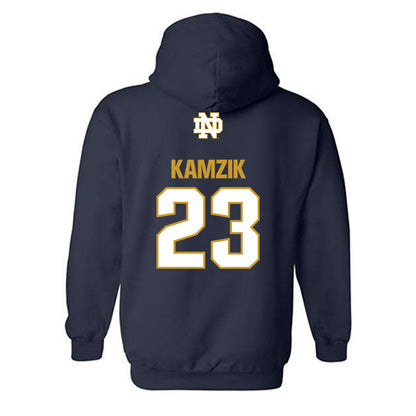 Notre Dame - NCAA Softball : Kamryn Kamzik - Classic Fashion Shersey Hooded Sweatshirt-1