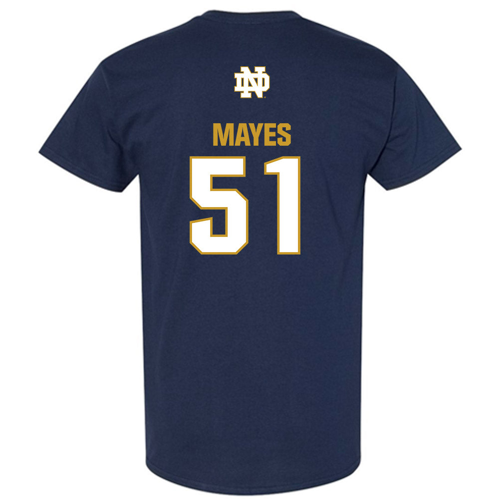 Notre Dame - NCAA Baseball : Justin Mayes - Classic Fashion Shersey T-Shirt-1