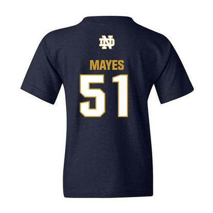 Notre Dame - NCAA Baseball : Justin Mayes - Classic Fashion Shersey Youth T-Shirt-1