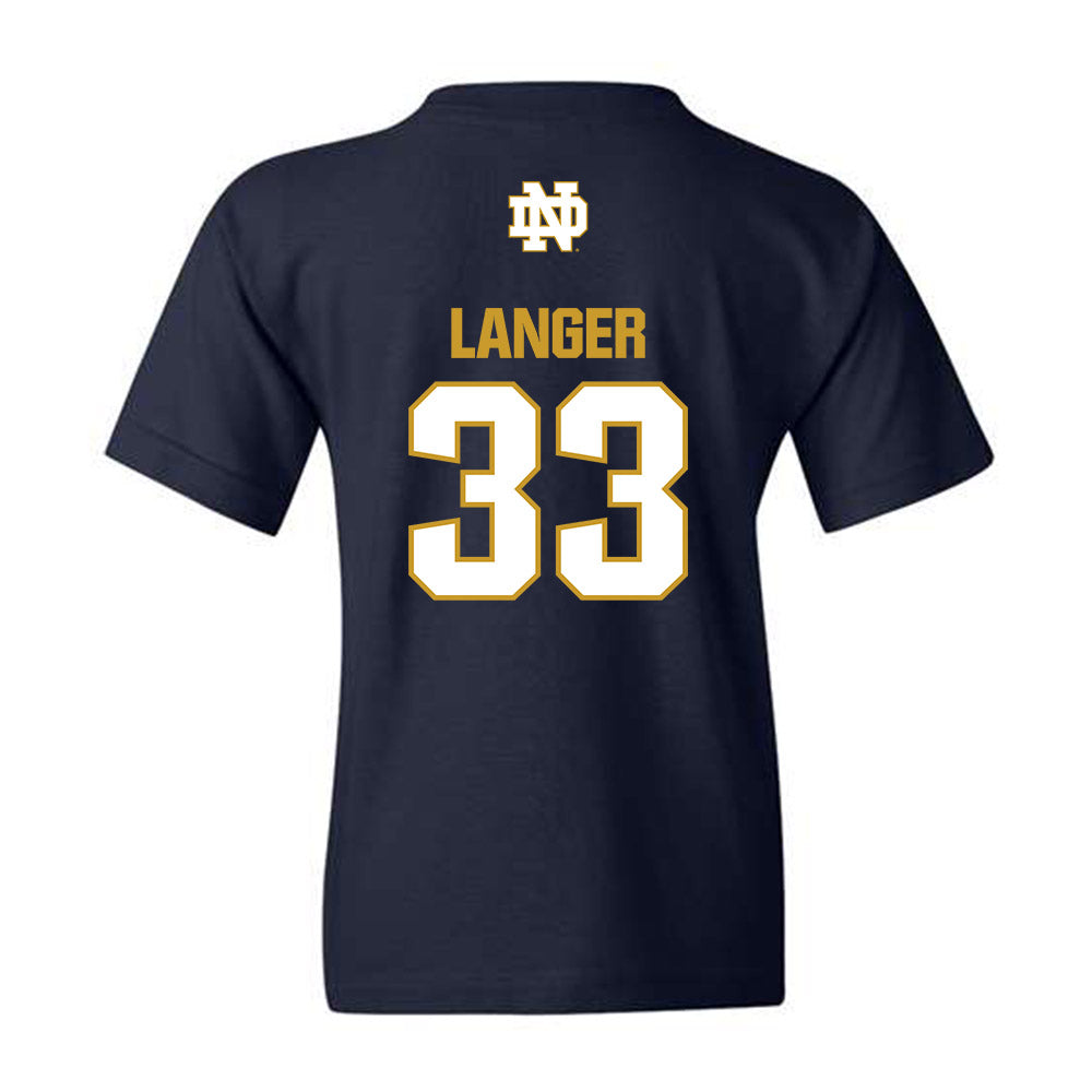 Notre Dame - NCAA Women's Volleyball : Grace Langer - Classic Fashion Shersey Youth T-Shirt