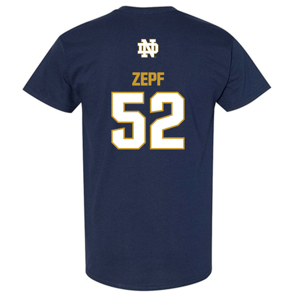 Notre Dame - NCAA Men's Lacrosse : Alex Zepf - Classic Fashion Shersey T-Shirt-1