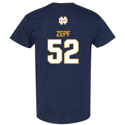 Notre Dame - NCAA Men's Lacrosse : Alex Zepf - Classic Fashion Shersey T-Shirt-1