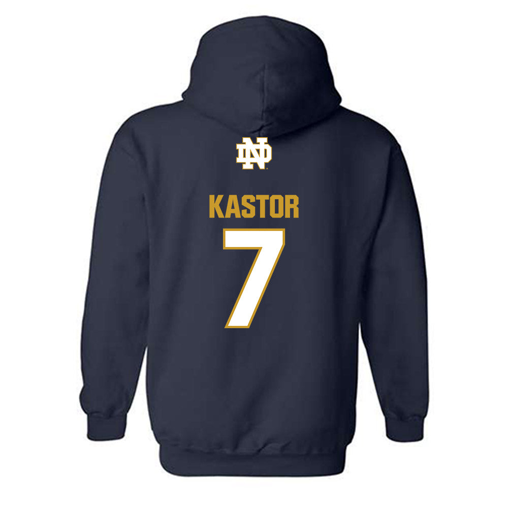 Notre Dame - NCAA Softball : Micaela Kastor - Classic Fashion Shersey Hooded Sweatshirt-1