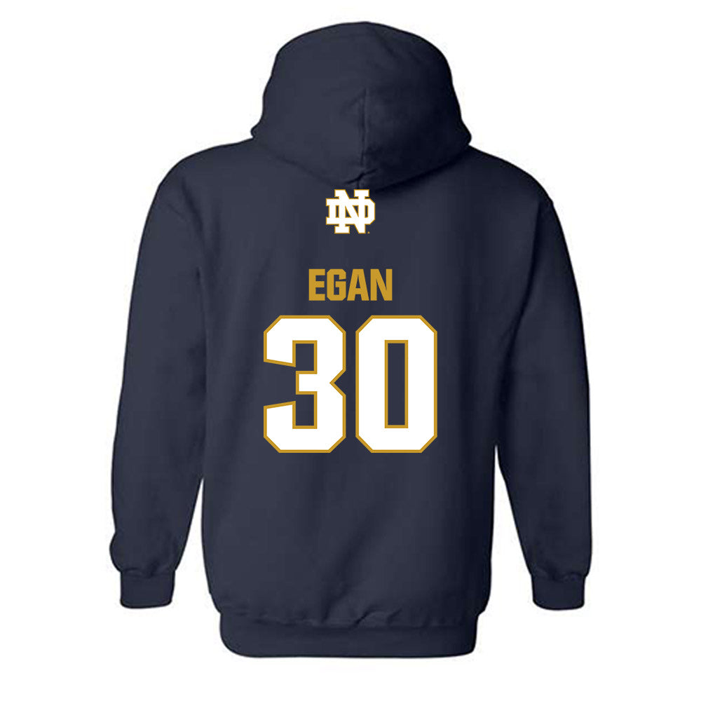Notre Dame - NCAA Men's Soccer : Liam Egan - Classic Fashion Shersey Hooded Sweatshirt-1