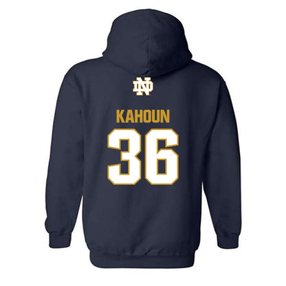 Notre Dame - NCAA Football : Bodie Kahoun - Classic Fashion Shersey Hooded Sweatshirt-1