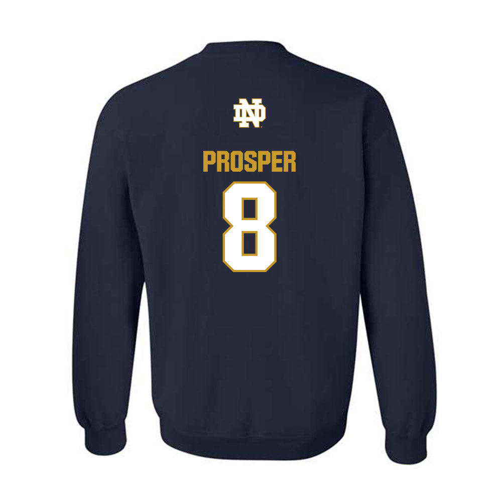Notre Dame - NCAA Women's Basketball : Cassandre Prosper - Classic Fashion Shersey Crewneck Sweatshirt-1