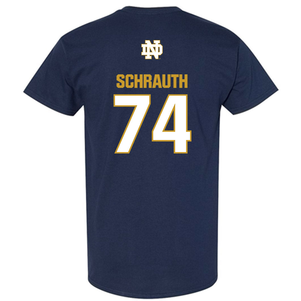 Notre Dame - NCAA Football : Billy Schrauth - Classic Fashion Shersey T-Shirt-1