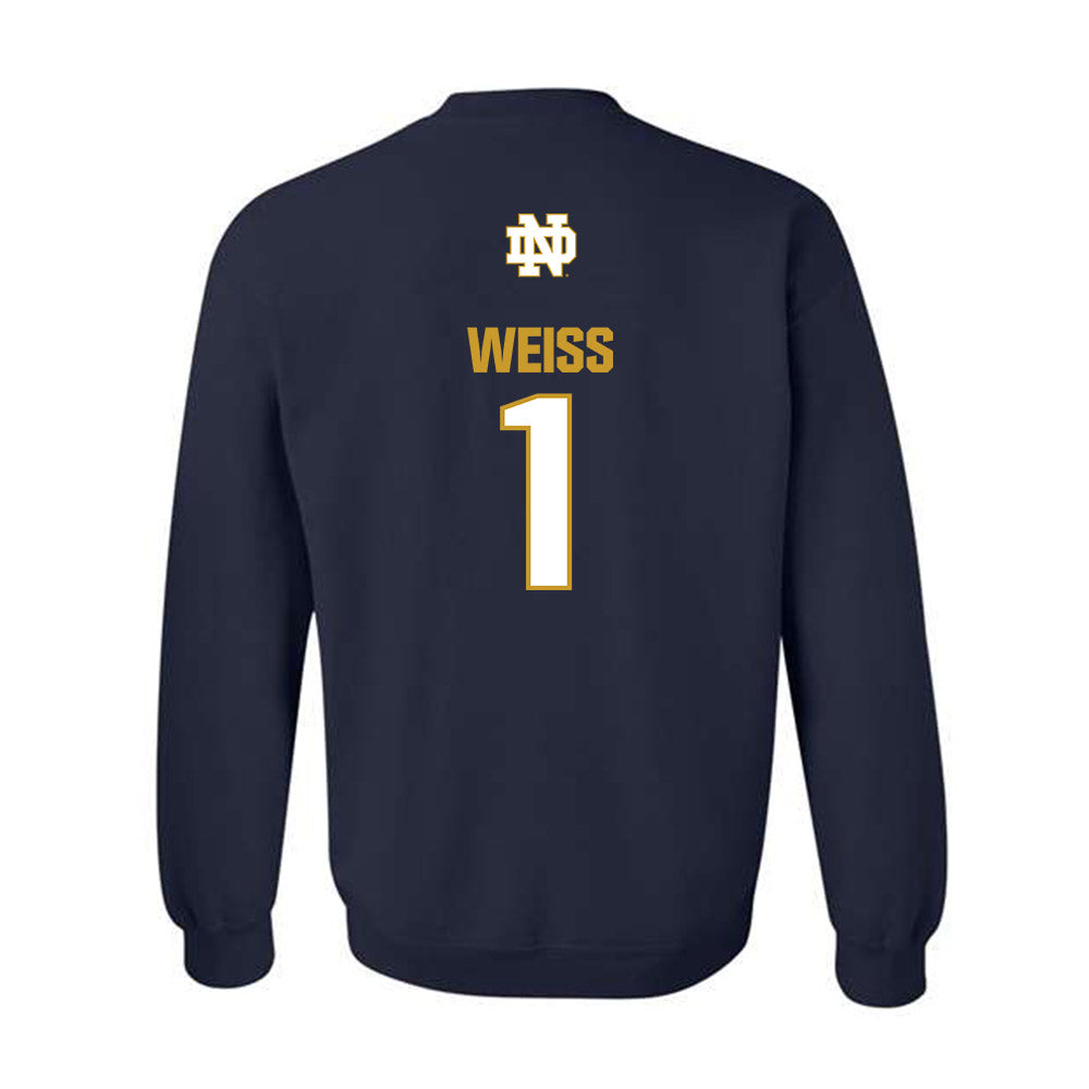 Notre Dame - NCAA Softball : Brianne Weiss - Classic Fashion Shersey Crewneck Sweatshirt-1