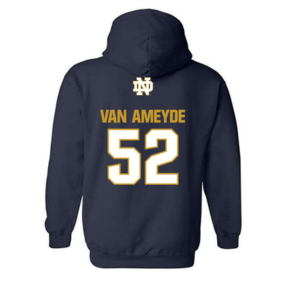 Notre Dame - NCAA Baseball : Chase Van Ameyde - Classic Fashion Shersey Hooded Sweatshirt