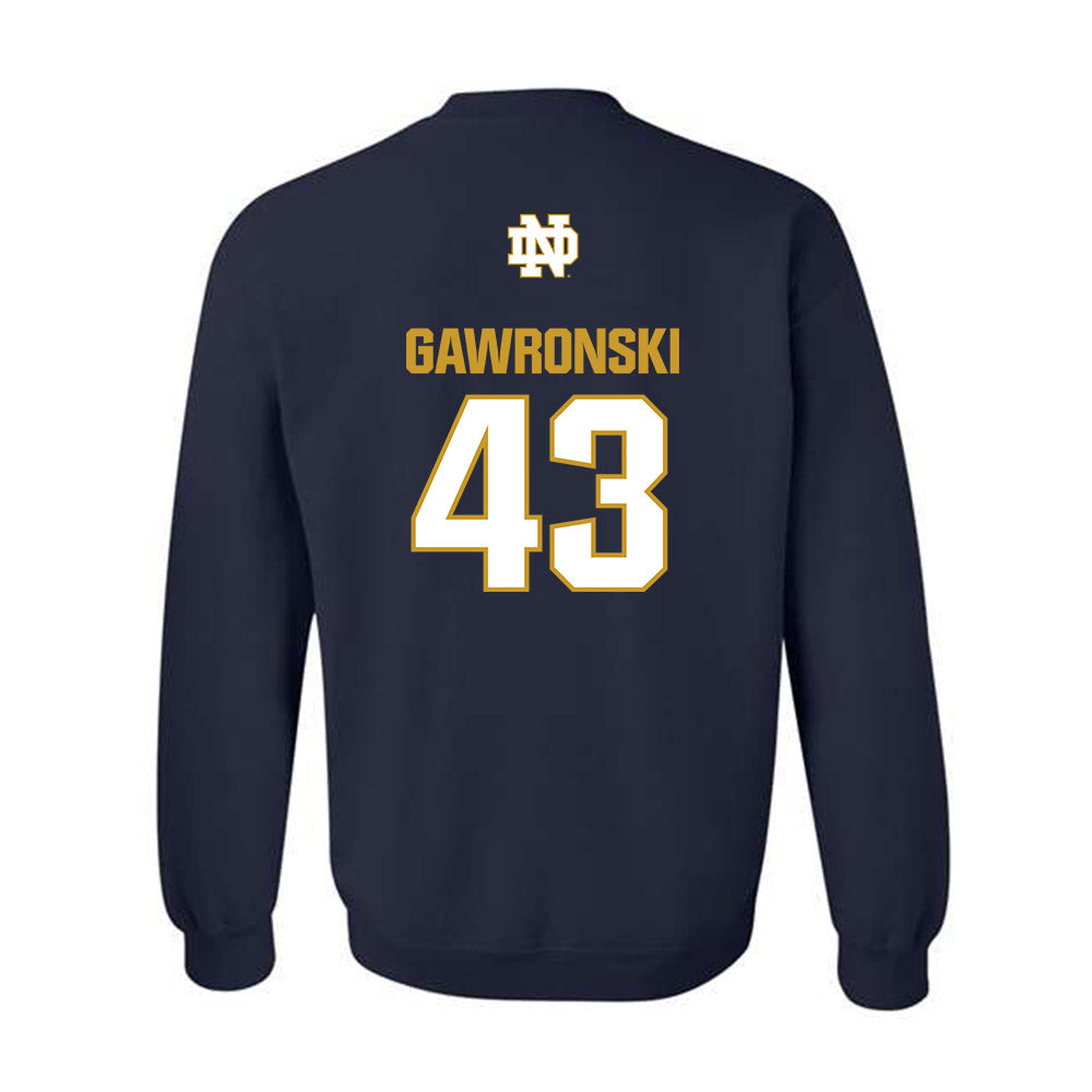 Notre Dame - NCAA Women's Lacrosse : Avery Gawronski - Classic Fashion Shersey Crewneck Sweatshirt-1