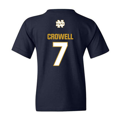 Notre Dame - NCAA Baseball : Caden Crowell - Classic Fashion Shersey Youth T-Shirt-1