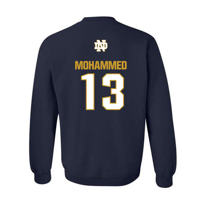 Notre Dame - NCAA Men's Basketball : Sir Mohammed - Classic Fashion Shersey Crewneck Sweatshirt-1