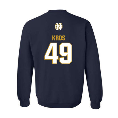 Notre Dame - NCAA Football : Andrew Kros - Classic Fashion Shersey Crewneck Sweatshirt-1