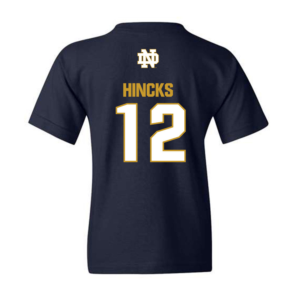 Notre Dame - NCAA Baseball : Connor Hincks - Classic Fashion Shersey Youth T-Shirt