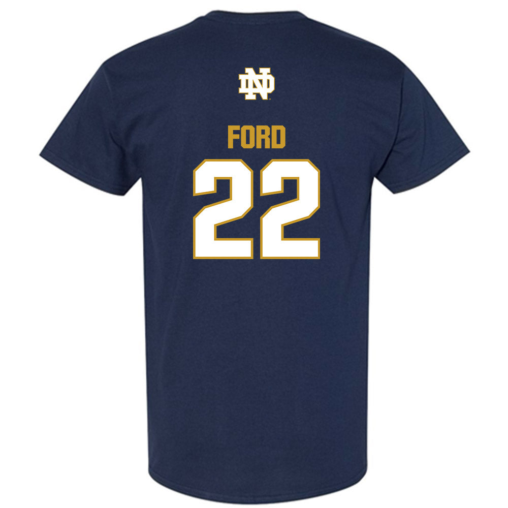Notre Dame - NCAA Football : Devyn Ford - Classic Fashion Shersey T-Shirt-1