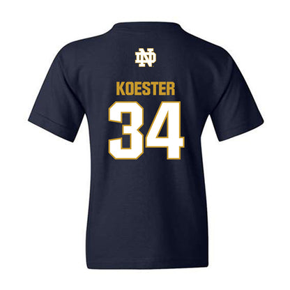 Notre Dame - NCAA Baseball : Brady Koester - Classic Fashion Shersey Youth T-Shirt-1