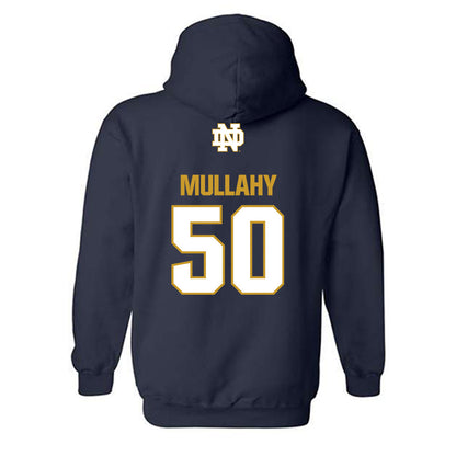 Notre Dame - NCAA Men's Lacrosse : Brendan Mullahy - Classic Fashion Shersey Hooded Sweatshirt-1