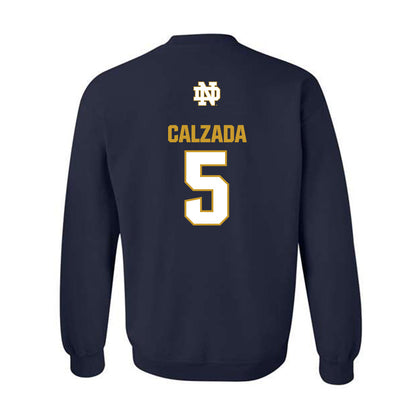 Notre Dame - NCAA Women's Soccer : Carolyn Calzada - Classic Fashion Shersey Crewneck Sweatshirt-1