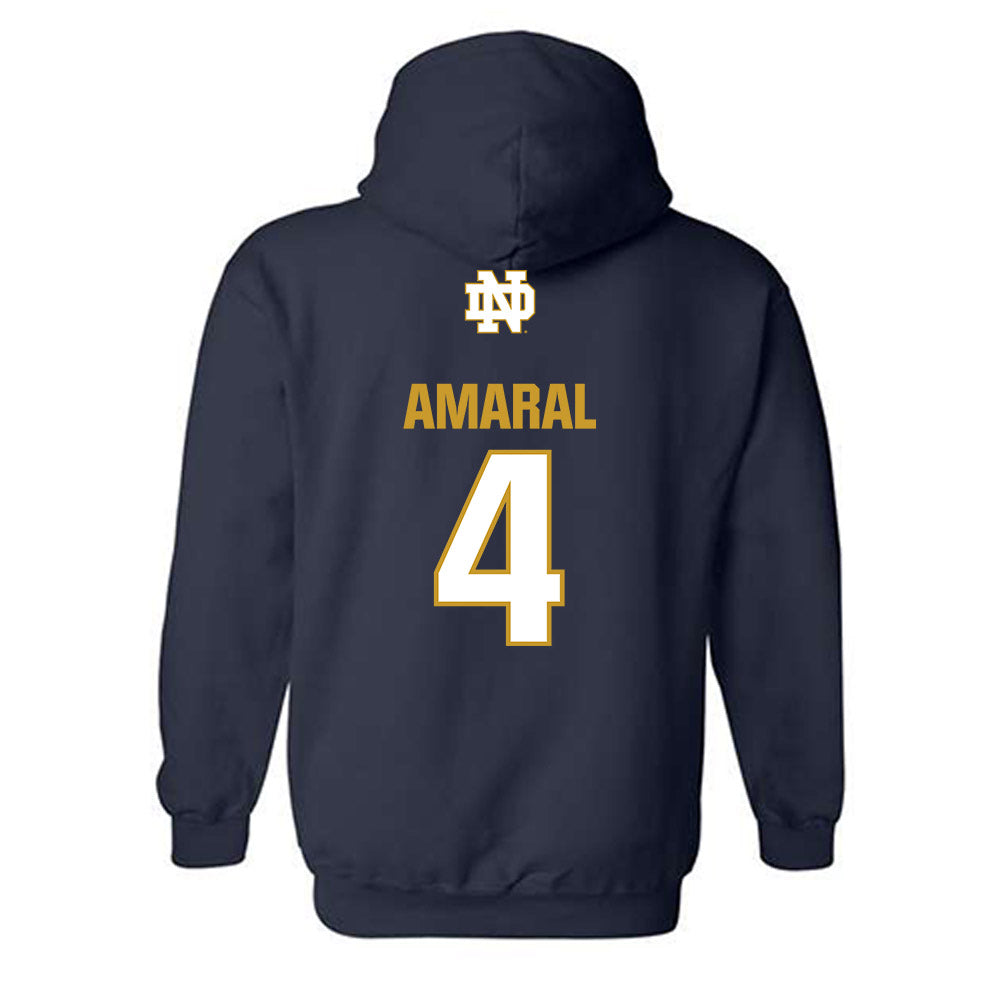 Notre Dame - NCAA Softball : Addison Amaral - Classic Fashion Shersey Hooded Sweatshirt-1