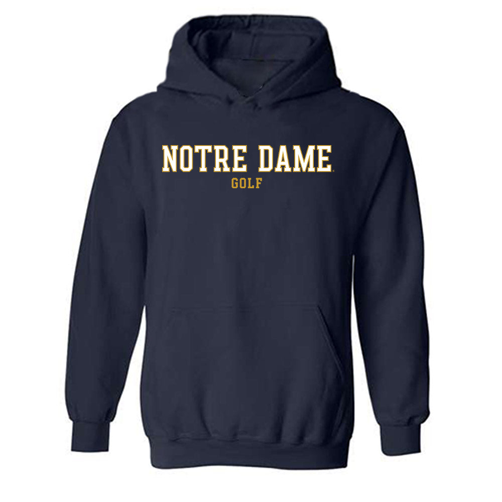 Notre Dame - NCAA Women's Golf : Alexsandra Lapple - Classic Fashion Shersey Hooded Sweatshirt-0