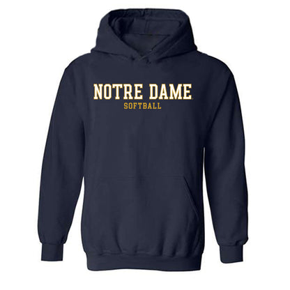 Notre Dame - NCAA Softball : Mickey Winchell - Classic Fashion Shersey Hooded Sweatshirt-0