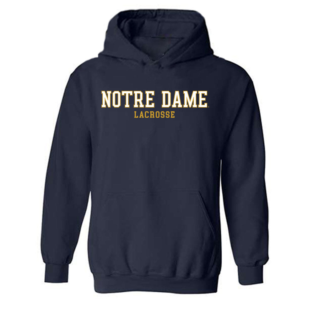Notre Dame - NCAA Men's Lacrosse : Will Angrick - Classic Fashion Shersey Hooded Sweatshirt-0
