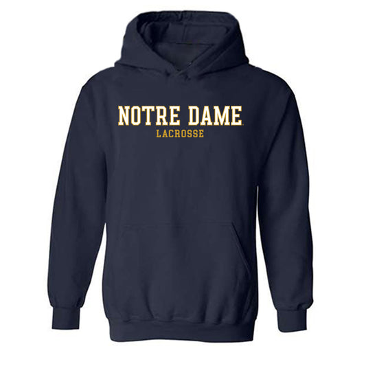 Notre Dame - NCAA Men's Lacrosse : Will Maheras - Classic Fashion Shersey Hooded Sweatshirt-0