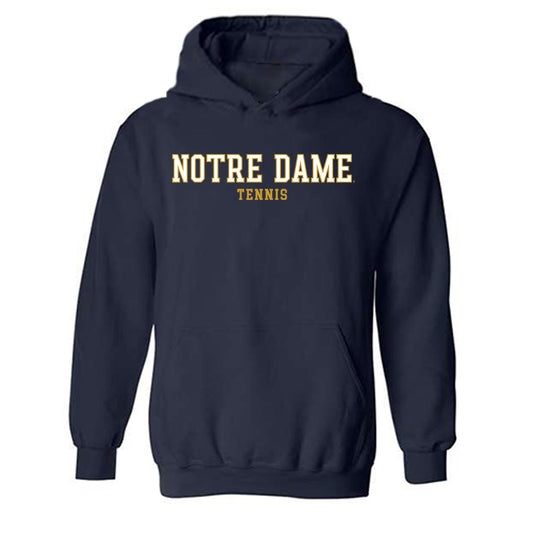 Notre Dame - NCAA Women's Tennis : Bianca Molnar - Classic Fashion Shersey Hooded Sweatshirt-0